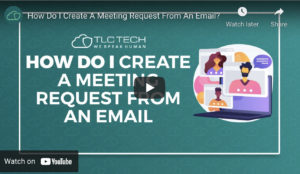 How Do I Create A Meeting Request From An Email?