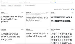 Google Fonts